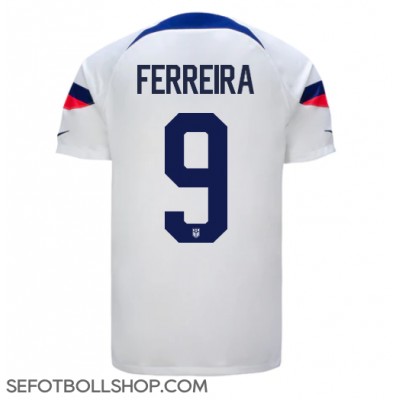 Billiga Förenta staterna Jesus Ferreira #9 Hemma fotbollskläder VM 2022 Kortärmad